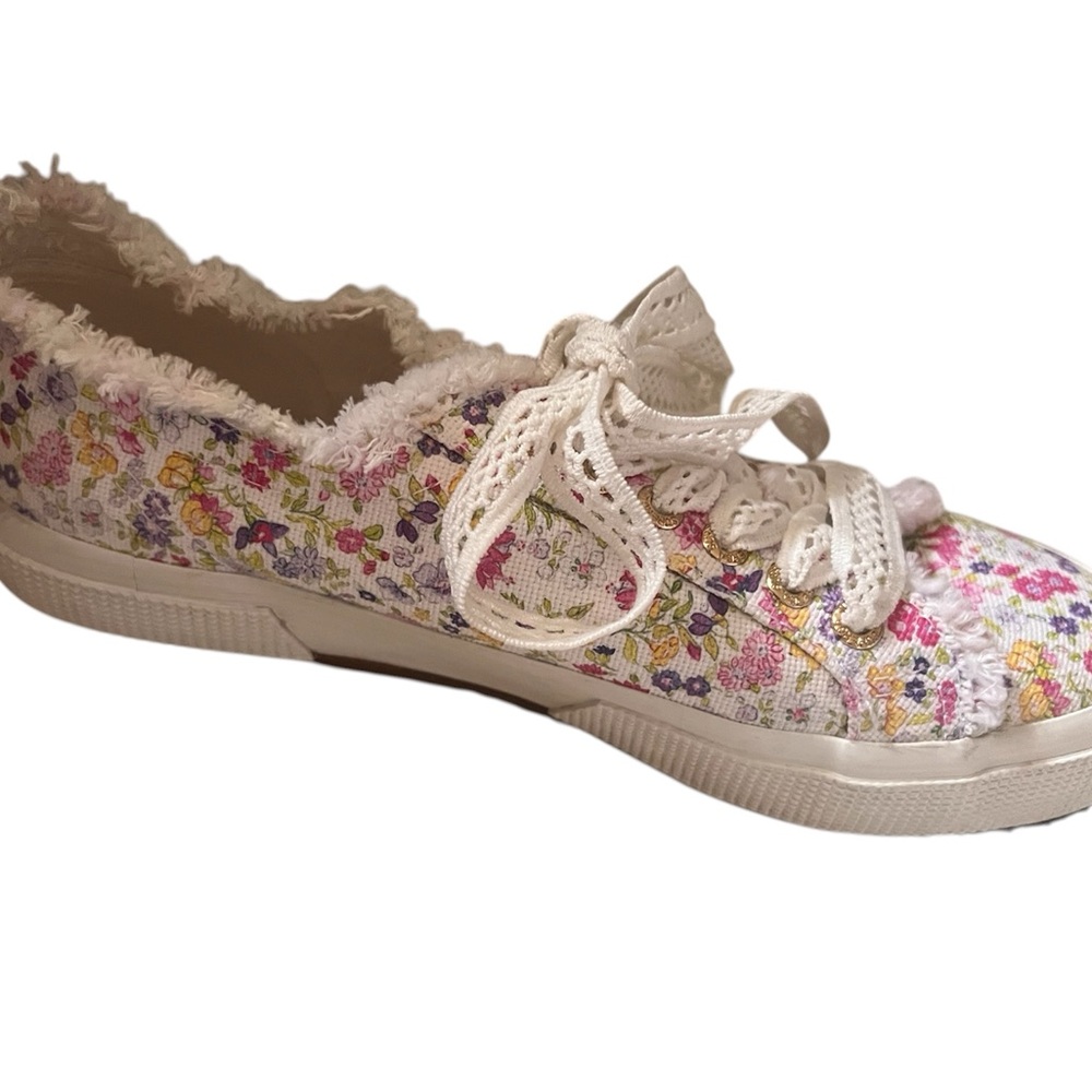 Love Shack Fancy X SUPERGA Flowers Friday Sneakers with Box Pass Frt Pink 8.5 - Picture 9 of 13